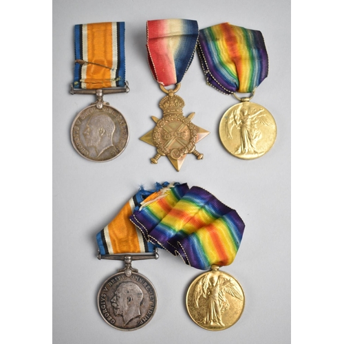 108 - A Collection of WWI Medals Awarded to 15028 Pt. G Humphries, Welsh Regiment and 62388 Driver J L Pay... 