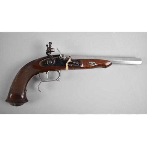 114 - A Reproduction Model of a Flintlock Pistol, In Need of Repair,  39cms Long