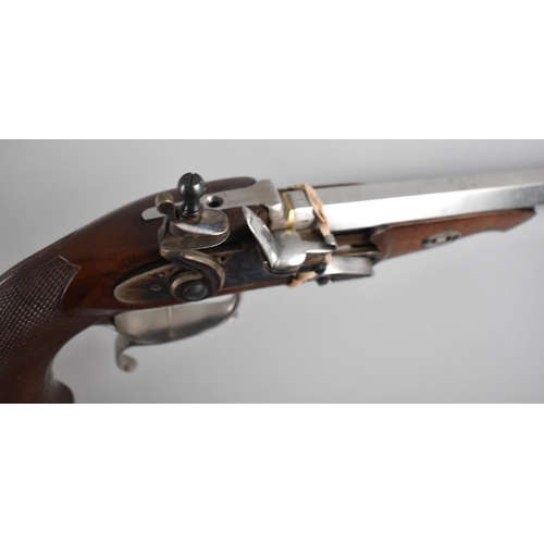 114 - A Reproduction Model of a Flintlock Pistol, In Need of Repair,  39cms Long