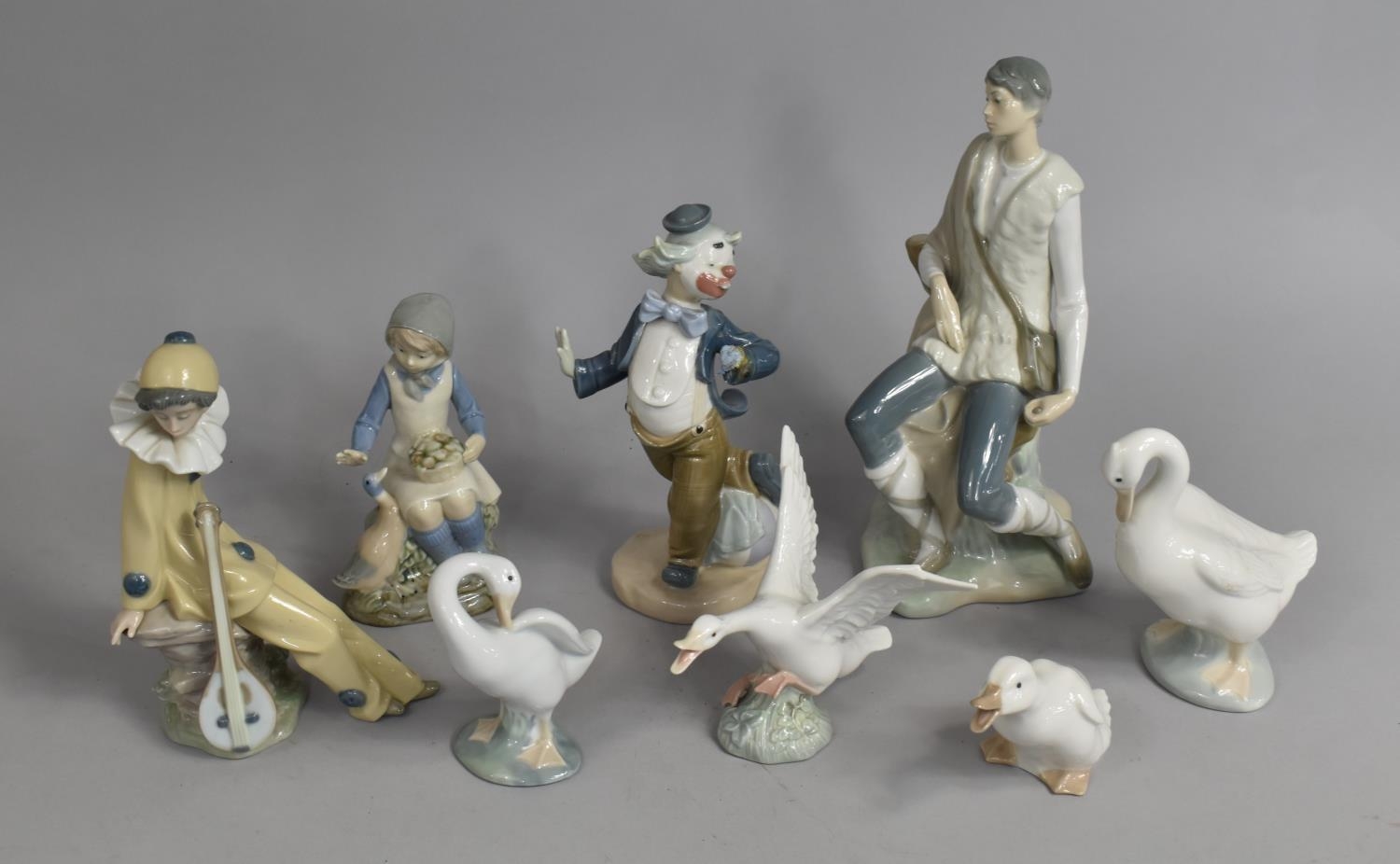 A Collection of Various Spanish Ornaments to comprise Lladro