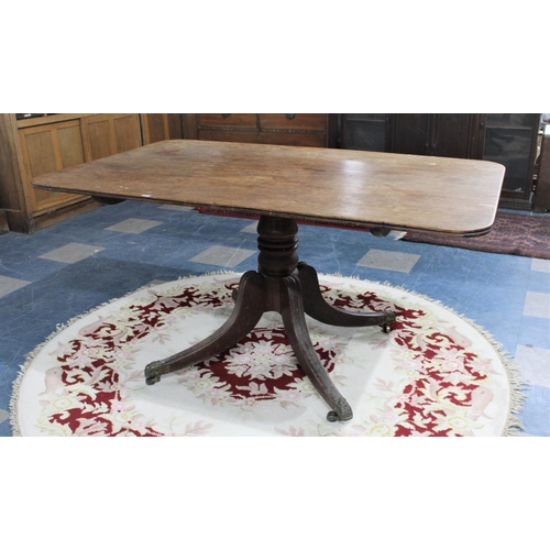 461 - A 19th Century Mahogany Breakfast Table, 142x90cm Top, Top Faded