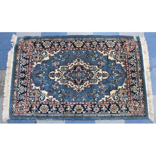 469 - A Patterned Rug, 145x92cm, Condition Issues