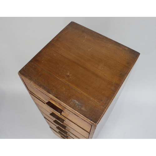 70 - An Early/Mid 20th Century Eight Drawer Chest, 36cms by 36cms by 107cms High