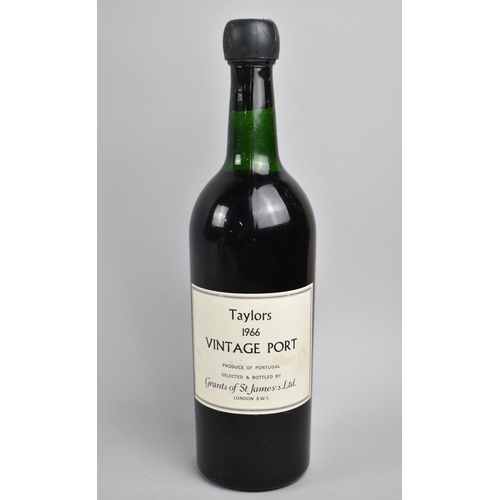 96 - A Single Bottle Taylor's 1966 Vintage Port