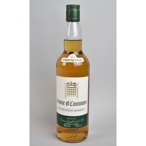 98 - A Single 70cl Bottle of House of Commons 12 Year Old Scotch Whisky