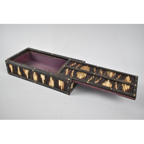 26 - A Vintage Porcupine Quill Box, 19.5cms Long