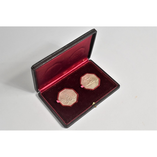 3 - A Cased Pair of French Medallions Commemorating The Chambers of Commerce for Lyon and London 19th Ma... 