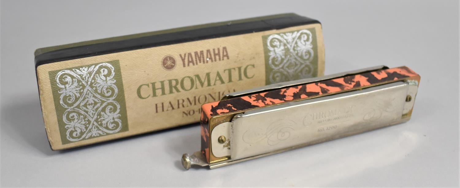 A Boxed Yamaha Chromatic Harmonica No 1200