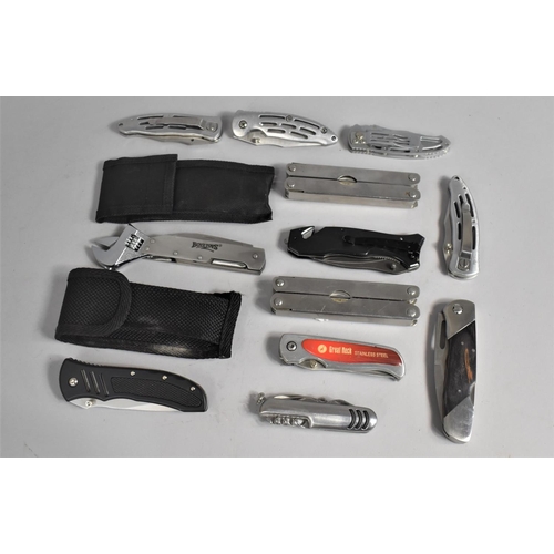 31 - A Collection of Various Modern Multitools by Boyz Toys, Great Neck, Sharp Etc