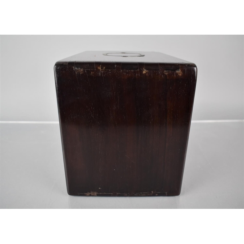 186 - An 18th/19th Century Chinese Hardwood Dovetail Jointed Travelling Chest with Removable Panel Front r... 