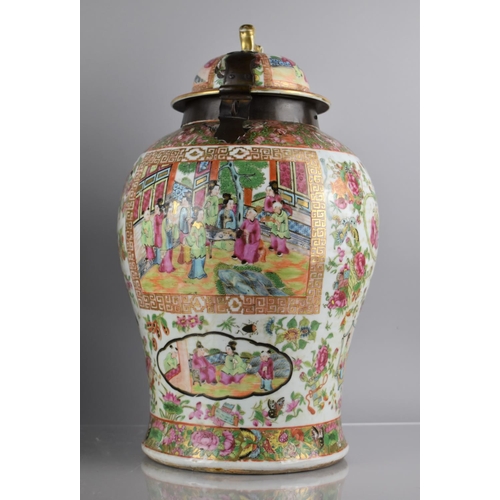 45 - A Large Pair of 18th/19th Century Chinese Porcelain Vase Decorated in the Famille Rose Palette in th... 