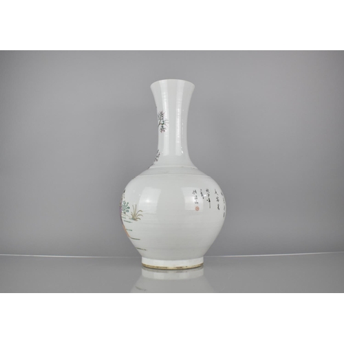 99 - An Early 20th Century Chinese Republic Period Vase of Bottle Form with Globular Body and Flared Neck... 