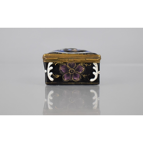 332 - A Small Enamel Snuff Box with Gilt Metal Mounts, The Top decorated with Greek Mythological Scene of ... 