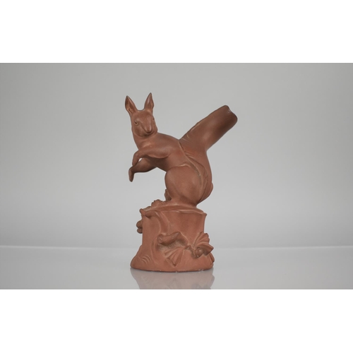 316 - A Meissen Bottger Steinzeng Stoneware Study of a Squirrel, 15cms High