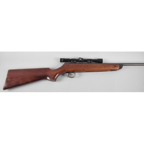 287 - A BSA Meteor MK 1 .22 Calibre Air Rifle with Bentley 4x2 Coated Scope