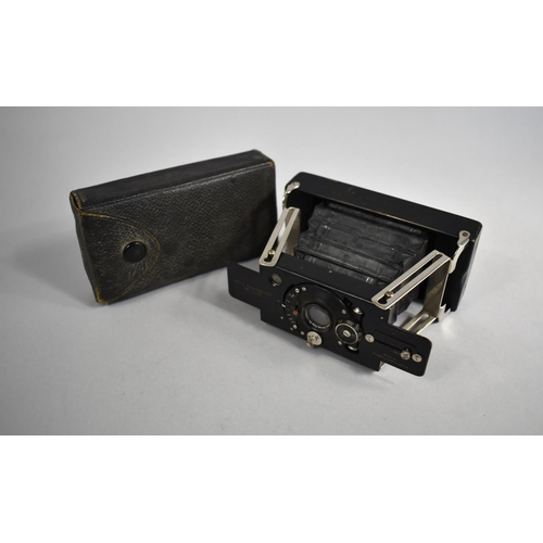 25 - An Early 20th Century Folding Camera, No. 2 Z Ensignette Deluxe Made by Houghtons, London, Patent 19... 