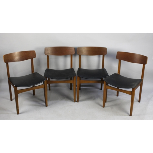 486 - A Set of Four 1970's Dining Chairs