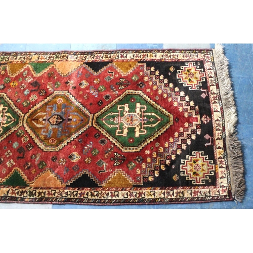 488 - A Rectangular Patterned Hearth Rug, 180x94cm