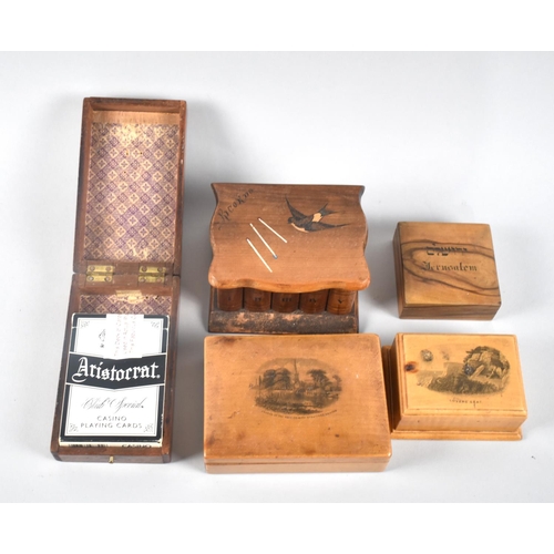 7 - A Collection of Various Boxes to Include Mauchline Ware for 