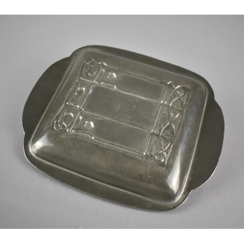 405 - An Archibald Knox Tudric Pewter Ashtray for Liberty and Co, No 01259, 12cms Wide