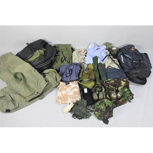 100 - A Large Quantity of Military RAF Uniforms and Sundries, Kit Bags Etc