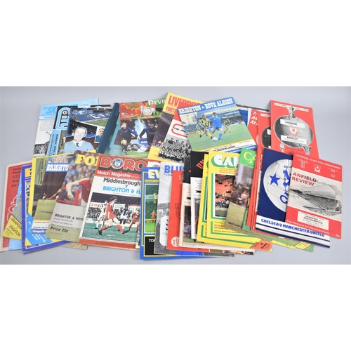 167 - A Collection of 40 First Division Football Programmes, 1970-1980s