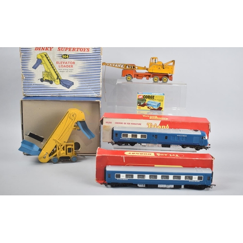 182 - A Boxed Dinky Super Toys Elevator Loader, Boxed Corgi Toys Pennyburn Workmen's Trailer, Unboxed Dink... 