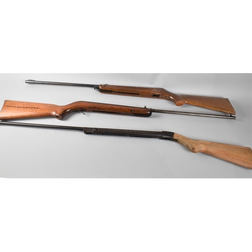 199 - A Collection of Three Vintage Air Rifles All in Need of Some Attention, to Include BSA Meteor