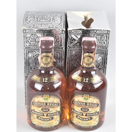 209 - Five 75cl Bottles of Chivas Regal 12 Year Old Blended Scotch Whisky