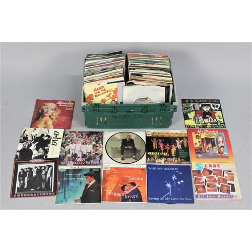 224 - A Collection of Various 45 Rpm Records to include Bucks Fizz, Donna Summer, Kim Wilde, The Commodore... 