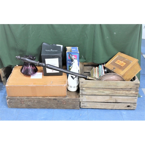 226 - WITHDRAWN: A Collection of Various Sundries to include Shower Seat, First Aid Box, Bedpan, Soda Syph... 