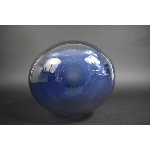 360 - A Danish Holmegaard Ovoid Glass Vase, Signed and Dated 1962 to the base, 26cm high