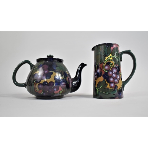 371 - A Royal Stanley 'Jacobean' Pattern Teapot and Jug