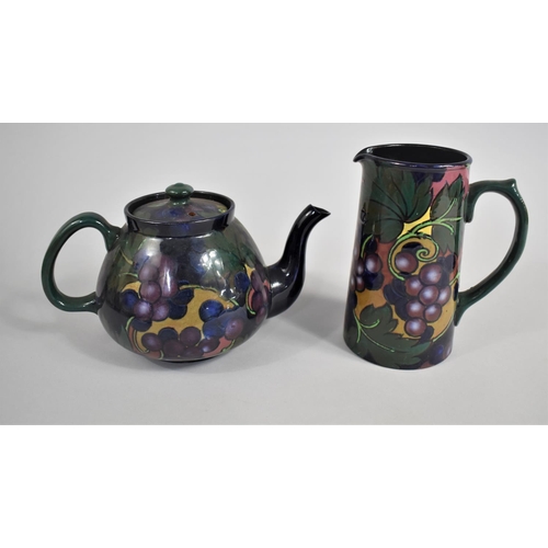 371 - A Royal Stanley 'Jacobean' Pattern Teapot and Jug