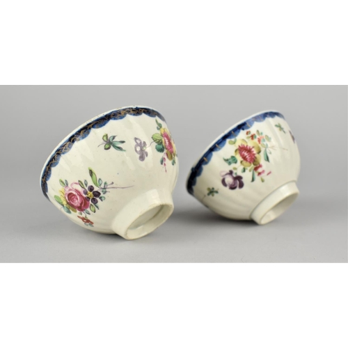 379 - Two 18th/19th Century Floral Decorated Tea Bowls