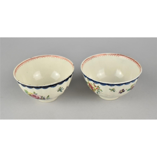 379 - Two 18th/19th Century Floral Decorated Tea Bowls