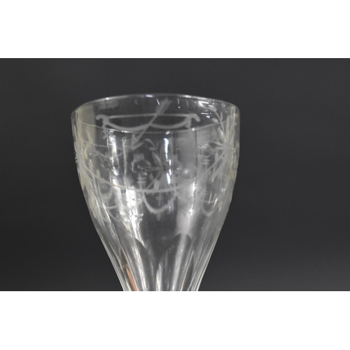 383 - A Collection of Various 19th Century Glass to Comprise a Pair of Faceted Stem Cordial Glasses with E... 