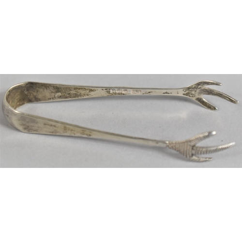 405 - A Silver Sugar Bow with Birds Feet Nips, Sheffield Hallmark