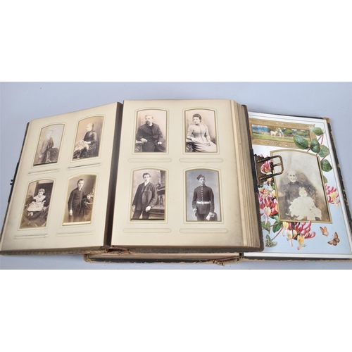 42 - Two Late Victorian/Edwardian Photograph Albums Containing Monochrome Family Photographs, Some Condit... 