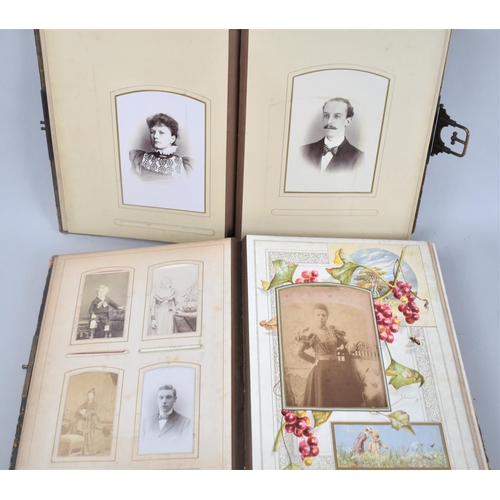 42 - Two Late Victorian/Edwardian Photograph Albums Containing Monochrome Family Photographs, Some Condit... 