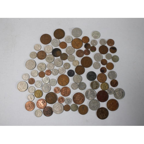 424 - A Small Collection of Coins to Include Pre-Decimalisation British Coins, Canadian and Irish Examples