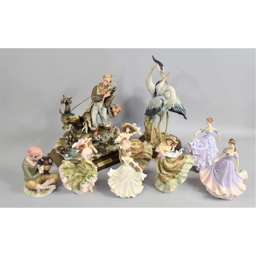 461 - A Collection of Various Resin and Ceramic Ornaments to comprise Leonardo Collection Ladies Etc, Cond... 