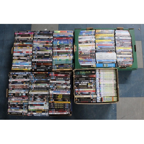 473 - Four Boxes of Various Mainstream DVDs