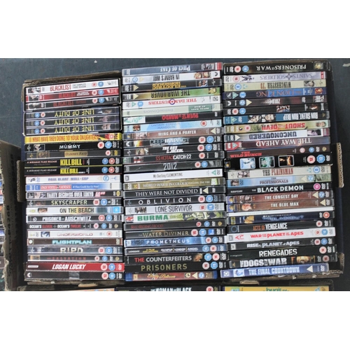 473 - Four Boxes of Various Mainstream DVDs