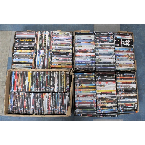 474 - Four Boxes of Various Mainstream DVDs