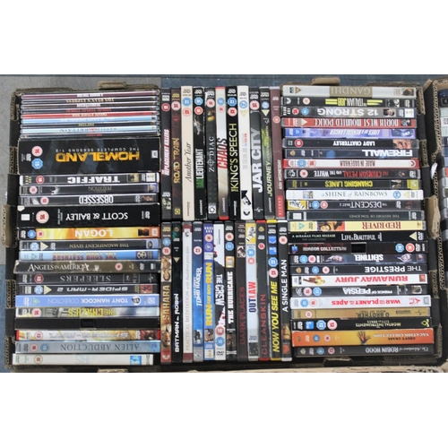 474 - Four Boxes of Various Mainstream DVDs