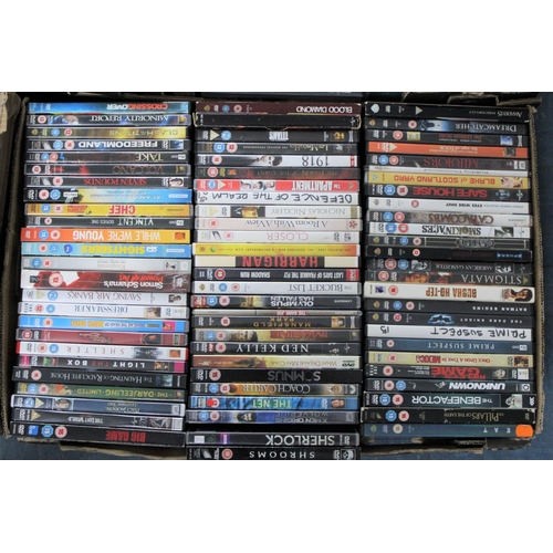 474 - Four Boxes of Various Mainstream DVDs