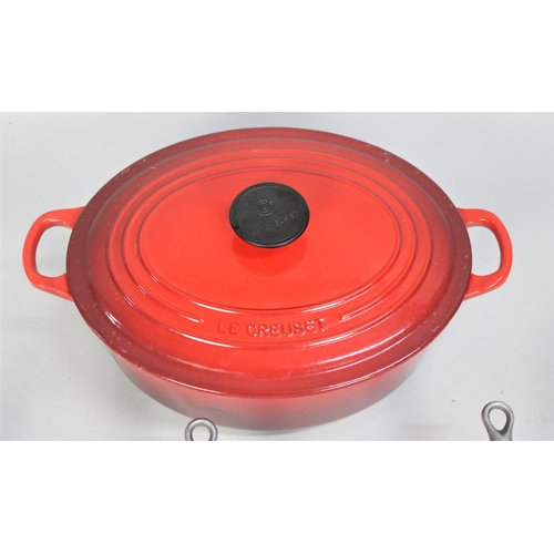 483 - A Collection of Various Le Creuset Enamelled Cooking Pans Etc to Comprise Saucepans, Pots Etc with W... 