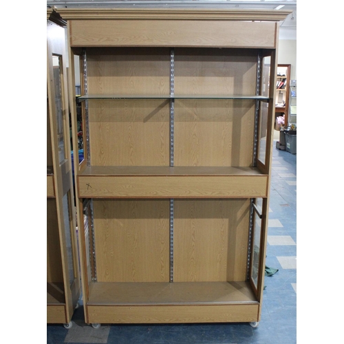 487 - A Large Modern Display Cabinet, 125cm wide