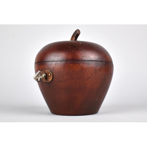 49 - A Reproduction Georgian Style Tea Caddy in the Form of an Apple, 12cms High